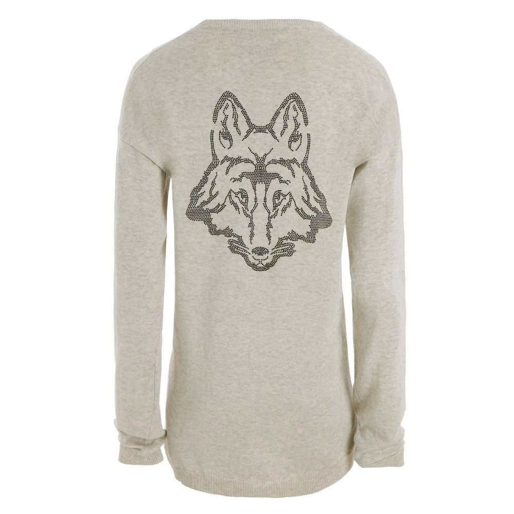 Zadig and Voltaire sweater with gem wolf